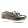 Chaussures casual femme 659 laque café combiné