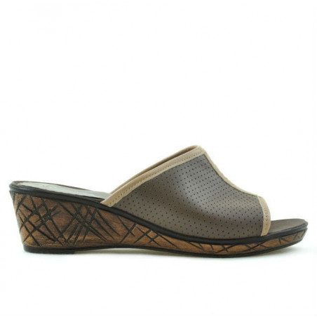 Sandales femme 5004p cappuccino perforé