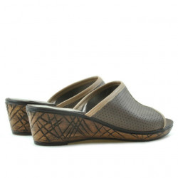 Sandales femme 5004p cappuccino perforé