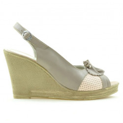 Sandales femme 5002 sable+rose