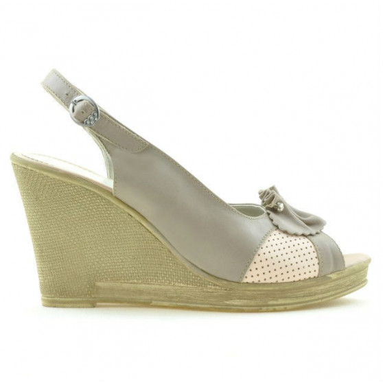 Sandales femme 5002 sable+rose