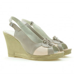 Sandales femme 5002 sable+rose
