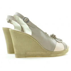 Sandales femme 5002 sable+rose