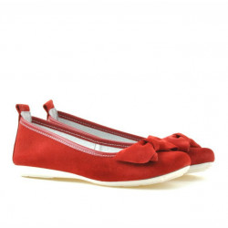 Chaussures enfant 141 rouge velours