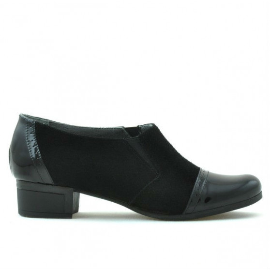 Chaussures casual femme 651 vernis noir combiné