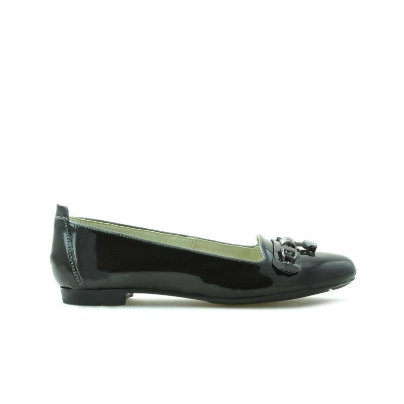 Chaussures casual femme 639 vernis noir