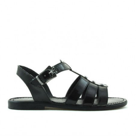 Sandales enfants 530 vernis noir