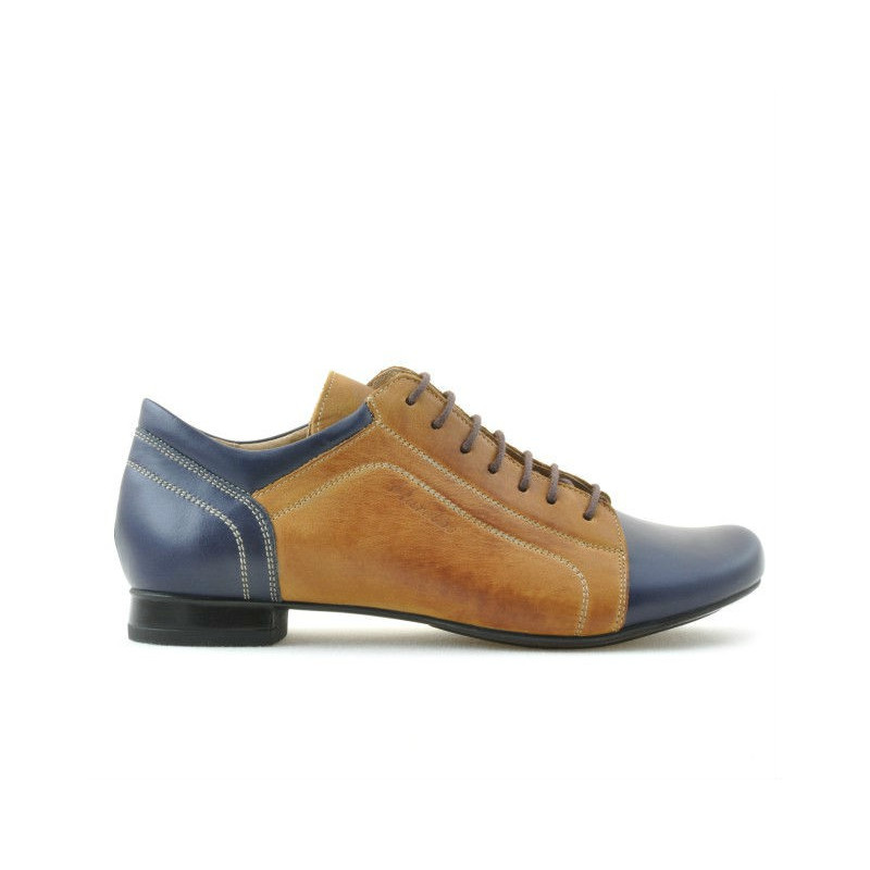 Chaussures décontractées femme 645 indigo+brun