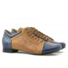 Chaussures décontractées femme 645 indigo+brun