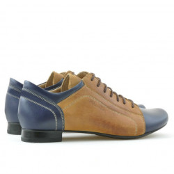 Chaussures décontractées femme 645 indigo+brun