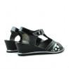 Sandales enfants 533 vernis noir combiné