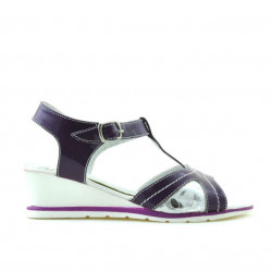 Sandales enfants 533 laqué violet combiné