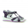 Sandales enfants 533 laqué violet combiné