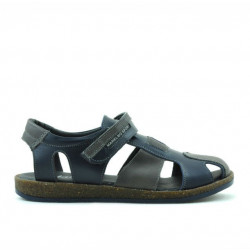 Sandales enfants 324 indigo+gris