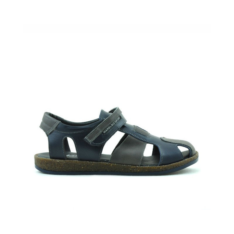 Sandales enfants 324 indigo+gris