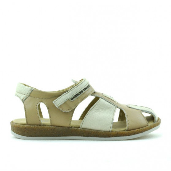 Sandales enfants 324 marron+beige