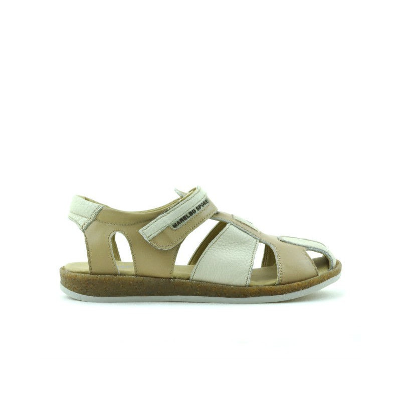 Sandales enfants 324 marron+beige