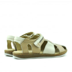 Sandales enfants 324 marron+beige