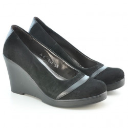 Chaussures décontractées femme 647 noir velours