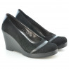 Chaussures décontractées femme 647 noir velours