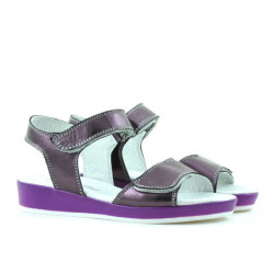 Sandales enfants 532 mauve nacré