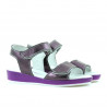 Sandales enfants 532 mauve nacré