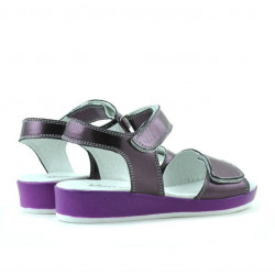 Sandales enfants 532 mauve nacré