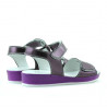 Sandales enfants 532 mauve nacré