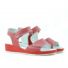 Sandales enfants 532 corail rouge