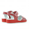 Sandales enfants 532 corail rouge