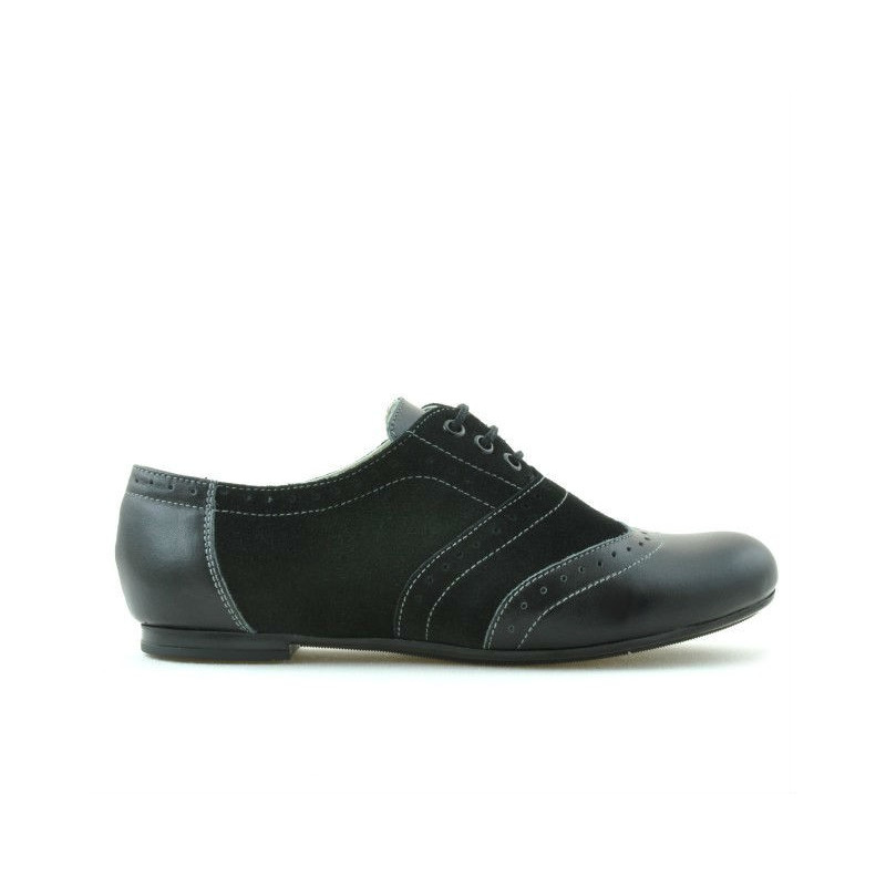 Chaussures casual femme 186 noir combiné