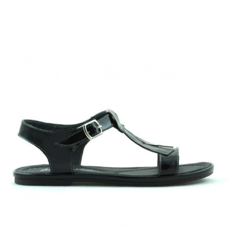 Sandales enfants 534 vernis noir