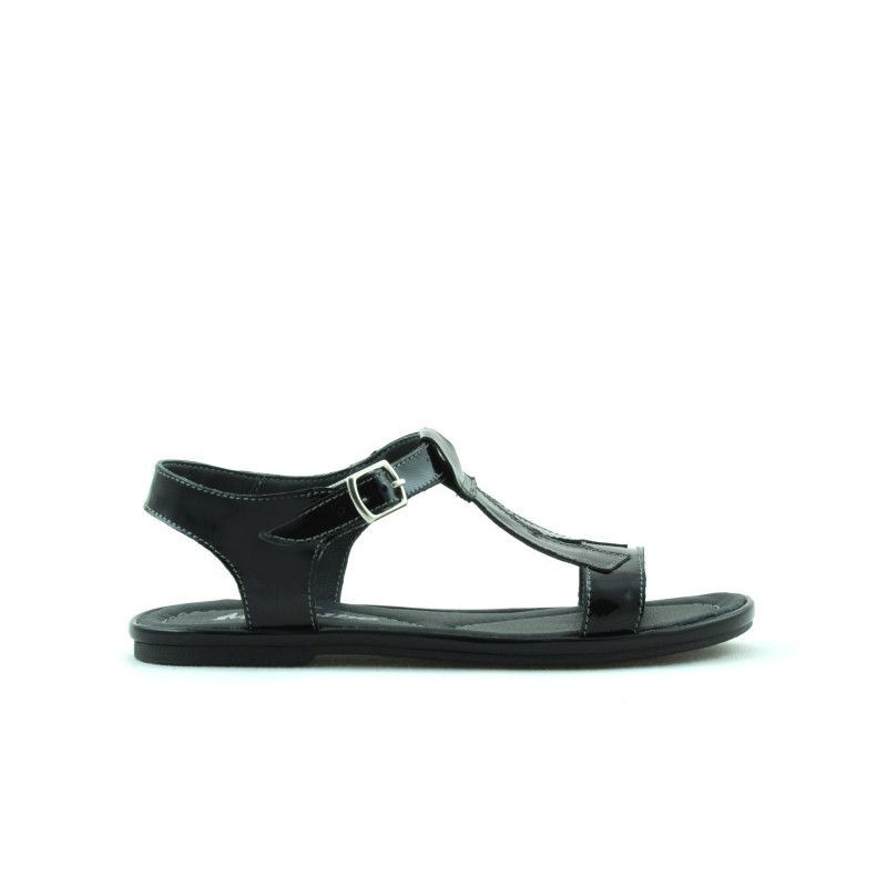 Sandales enfants 534 vernis noir