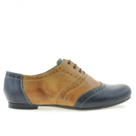 Chaussures décontractées femme 186 indigo+marron