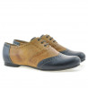 Chaussures décontractées femme 186 indigo+marron