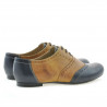 Chaussures décontractées femme 186 indigo+marron