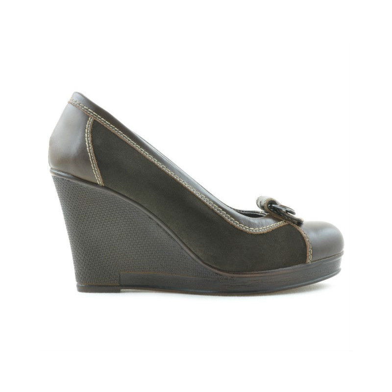 Chaussures décontractées femme 178 café combiné