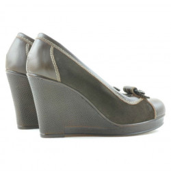 Chaussures décontractées femme 178 café combiné