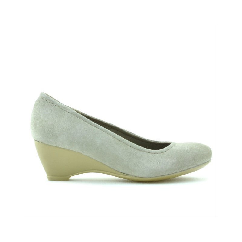 Chaussures décontractées femme 152-1 sable velours