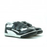 Chaussures enfants 16c noir+blanc