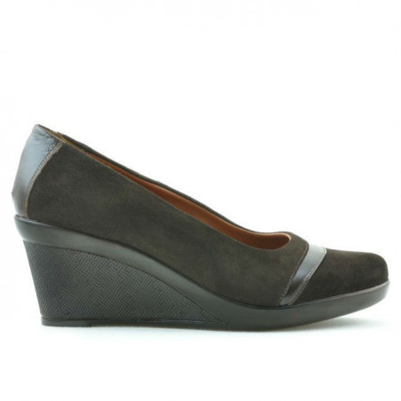 Chaussures décontractées femme 647 café velours