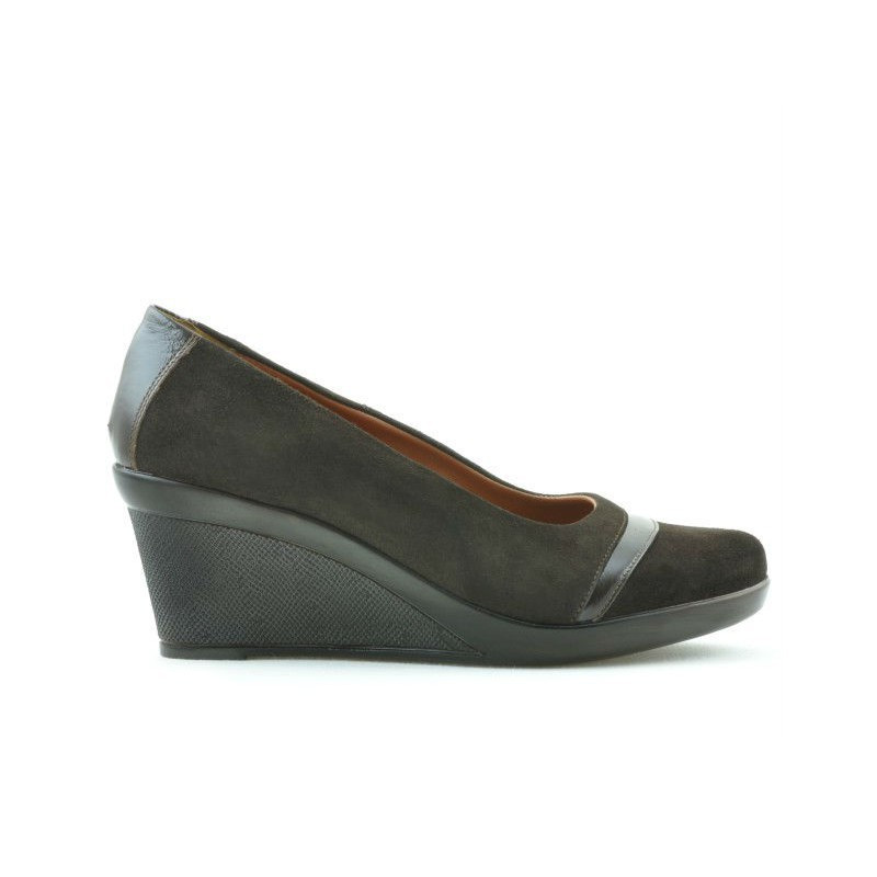 Chaussures décontractées femme 647 café velours