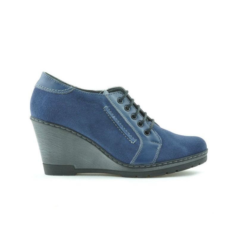 Chaussures décontractées femme 625 indigo velours combiné