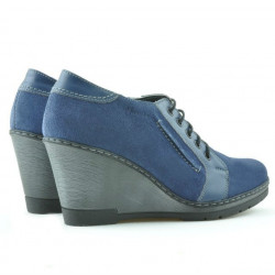 Chaussures décontractées femme 625 indigo velours combiné