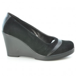 Chaussures décontractées femme 647 noir velours
