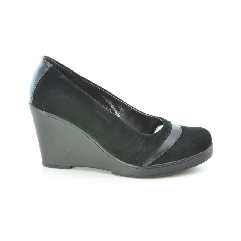 Chaussures décontractées femme 647 noir velours