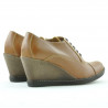 Chaussures casual femme 609 marron ciré