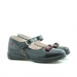 Chaussures enfants petits 12c noir+bordeaux