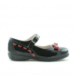 Chaussures enfants petits 12c vernis noir+rouge