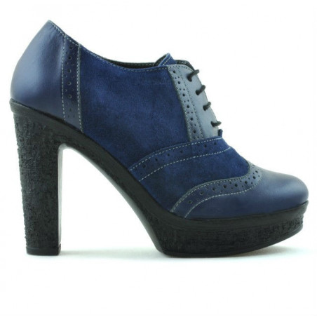 Chaussures décontractées femme 637 indigo combiné